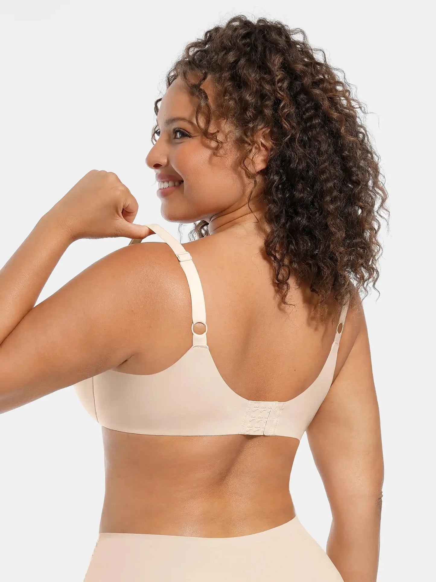 Adjustable-Strap Underwire Deep V-neck Bra Bundle