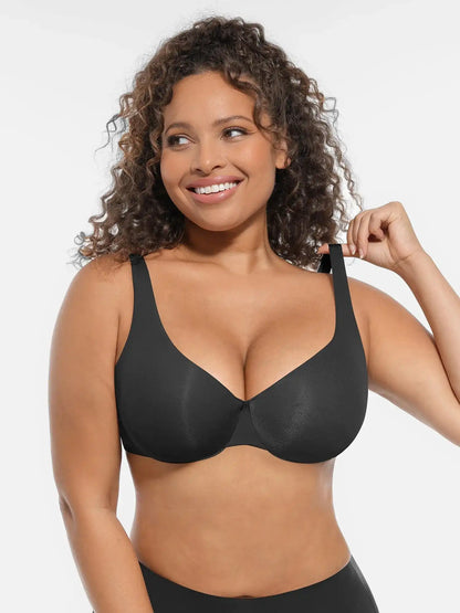 Adjustable-Strap Underwire Deep V-neck Bra Bundle