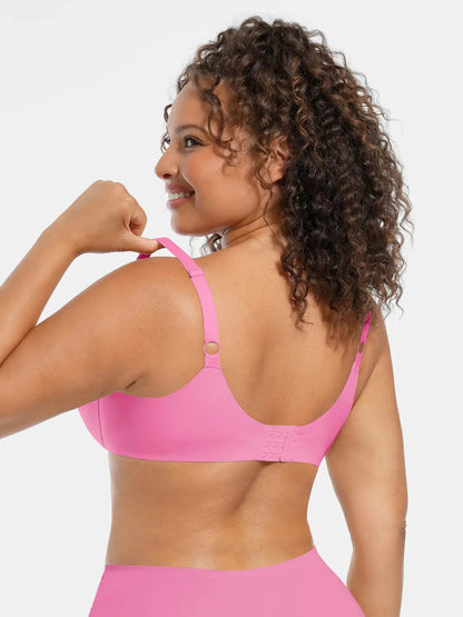 Adjustable-Strap Underwire Deep V-neck Bra Bundle
