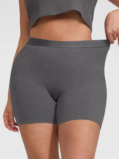 Ribbed Soft Cotton Boxer Short