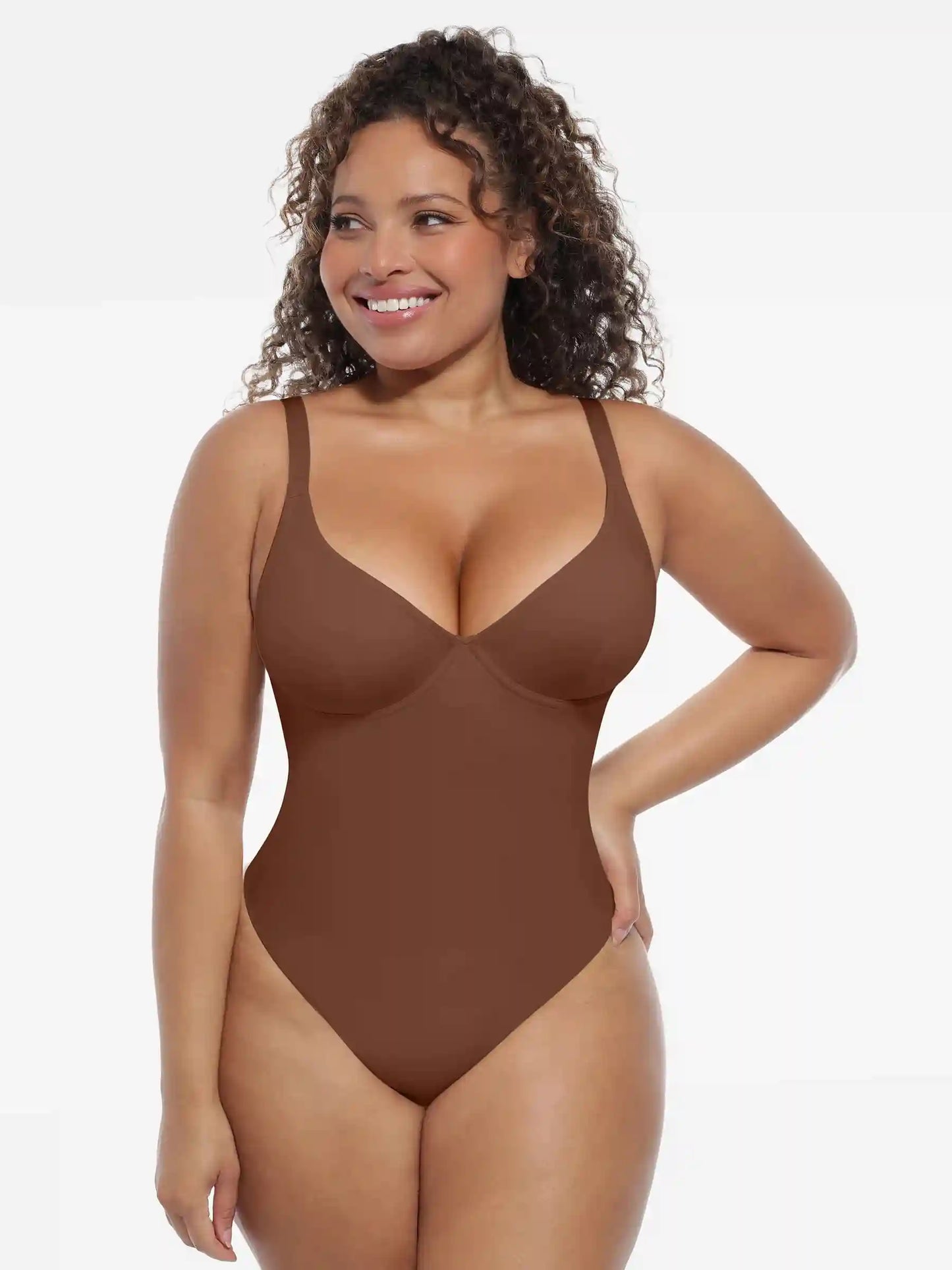 Deep V-Neck Sculpt Bodysuit