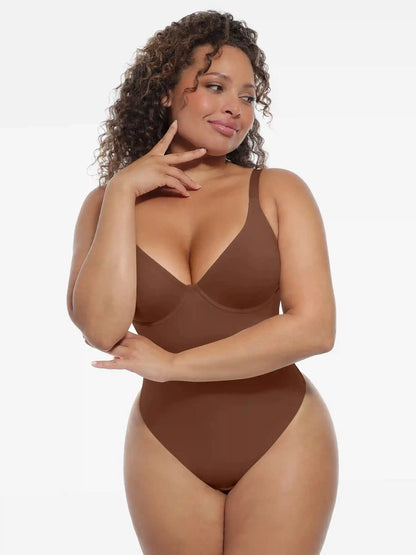Deep V-Neck Sculpt Bodysuit