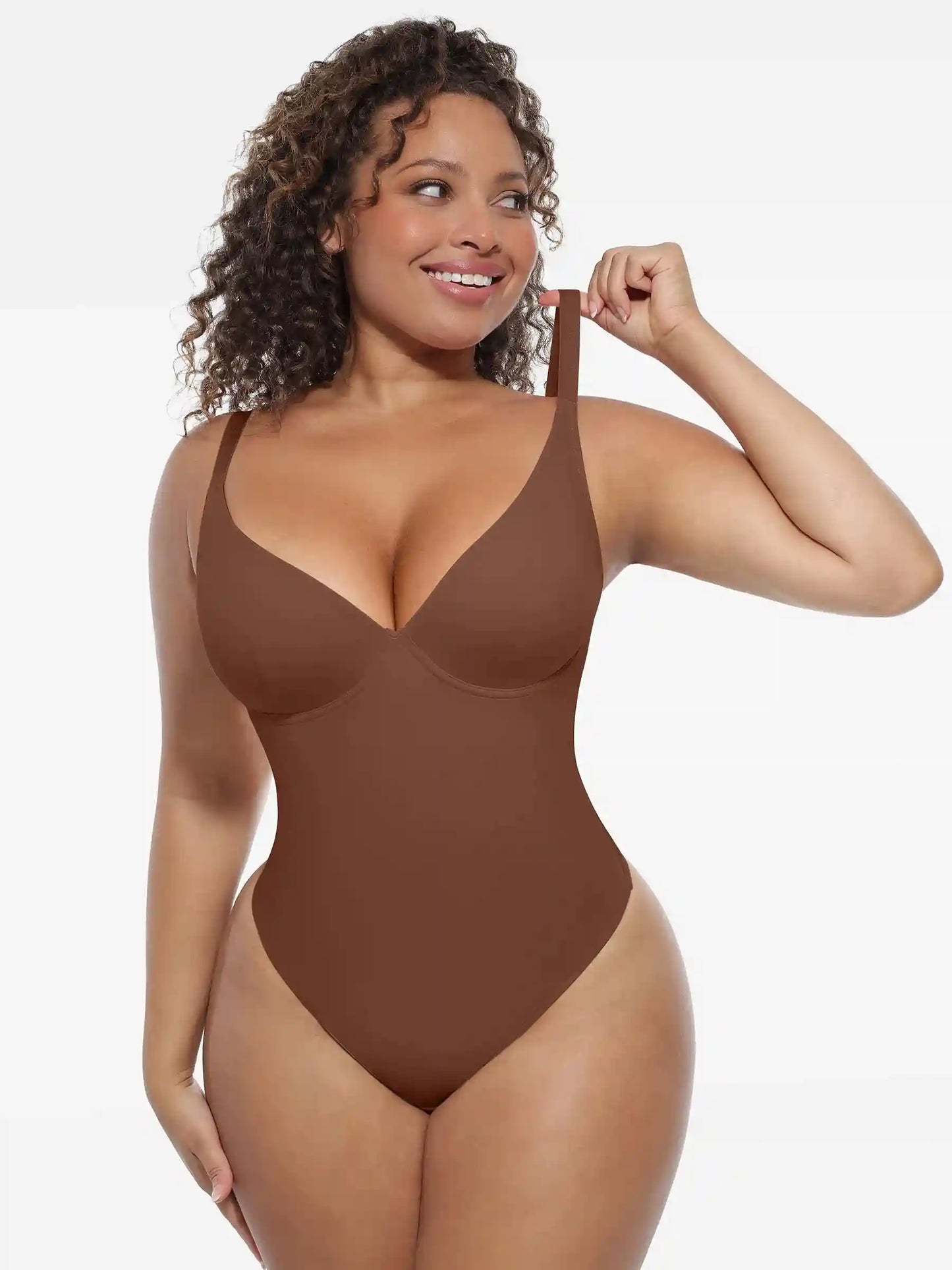 Deep V-Neck Sculpt Bodysuit