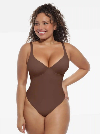 Deep V-Neck Sculpt Bodysuit