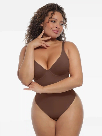 Deep V-Neck Sculpt Bodysuit