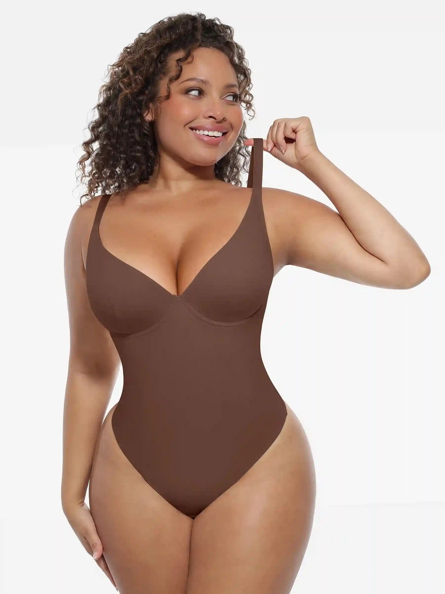 Deep V-Neck Sculpt Bodysuit