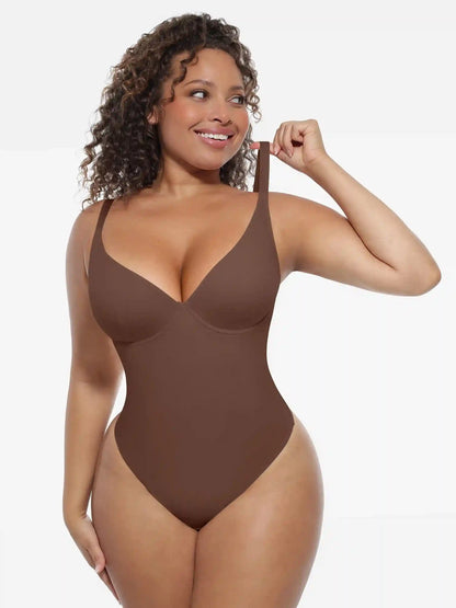 Deep V-Neck Sculpt Bodysuit