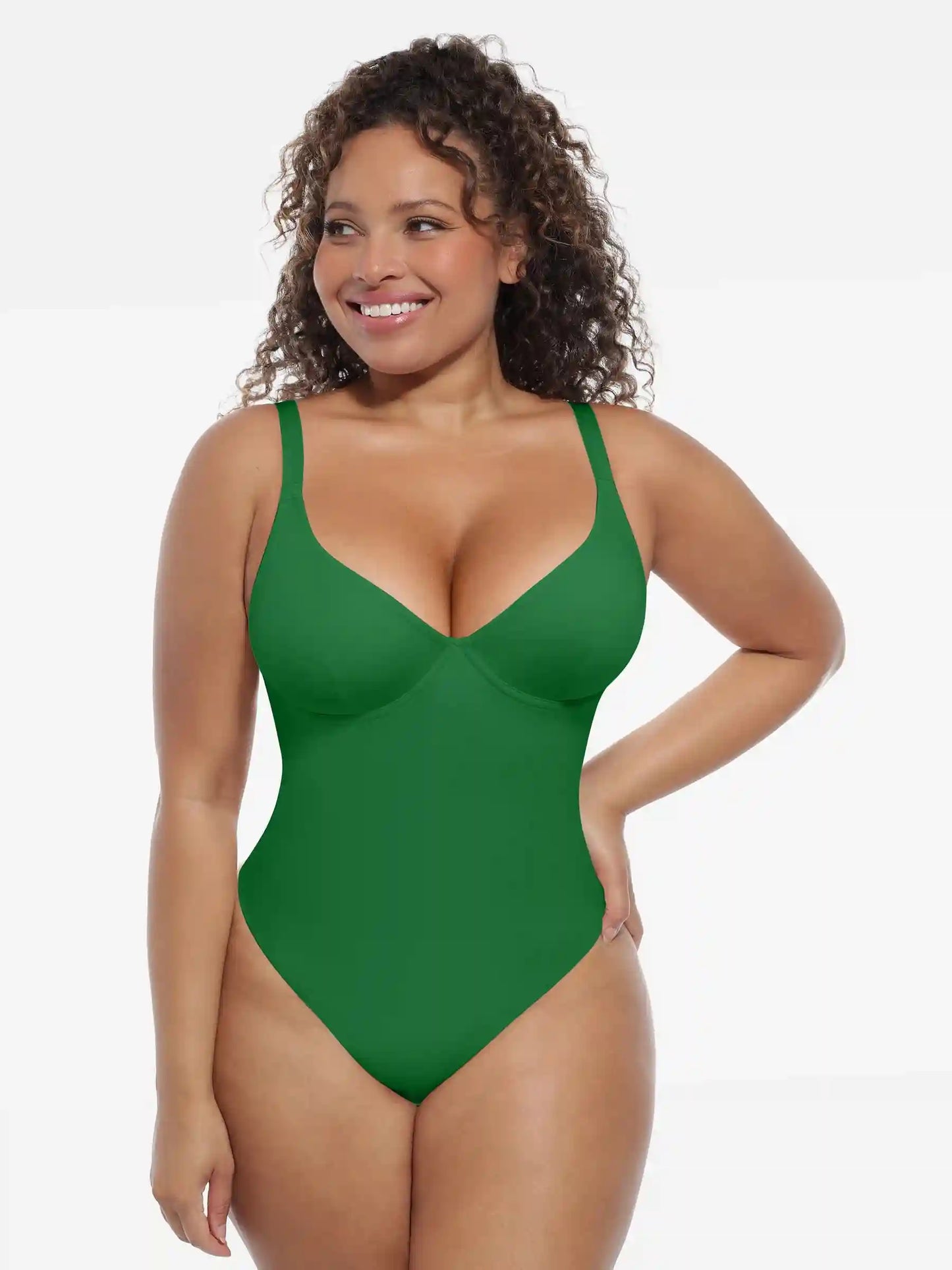 Deep V-Neck Sculpt Bodysuit