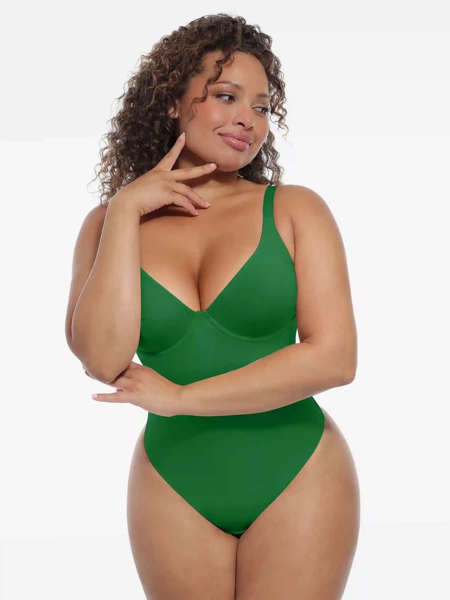 Deep V-Neck Sculpt Bodysuit