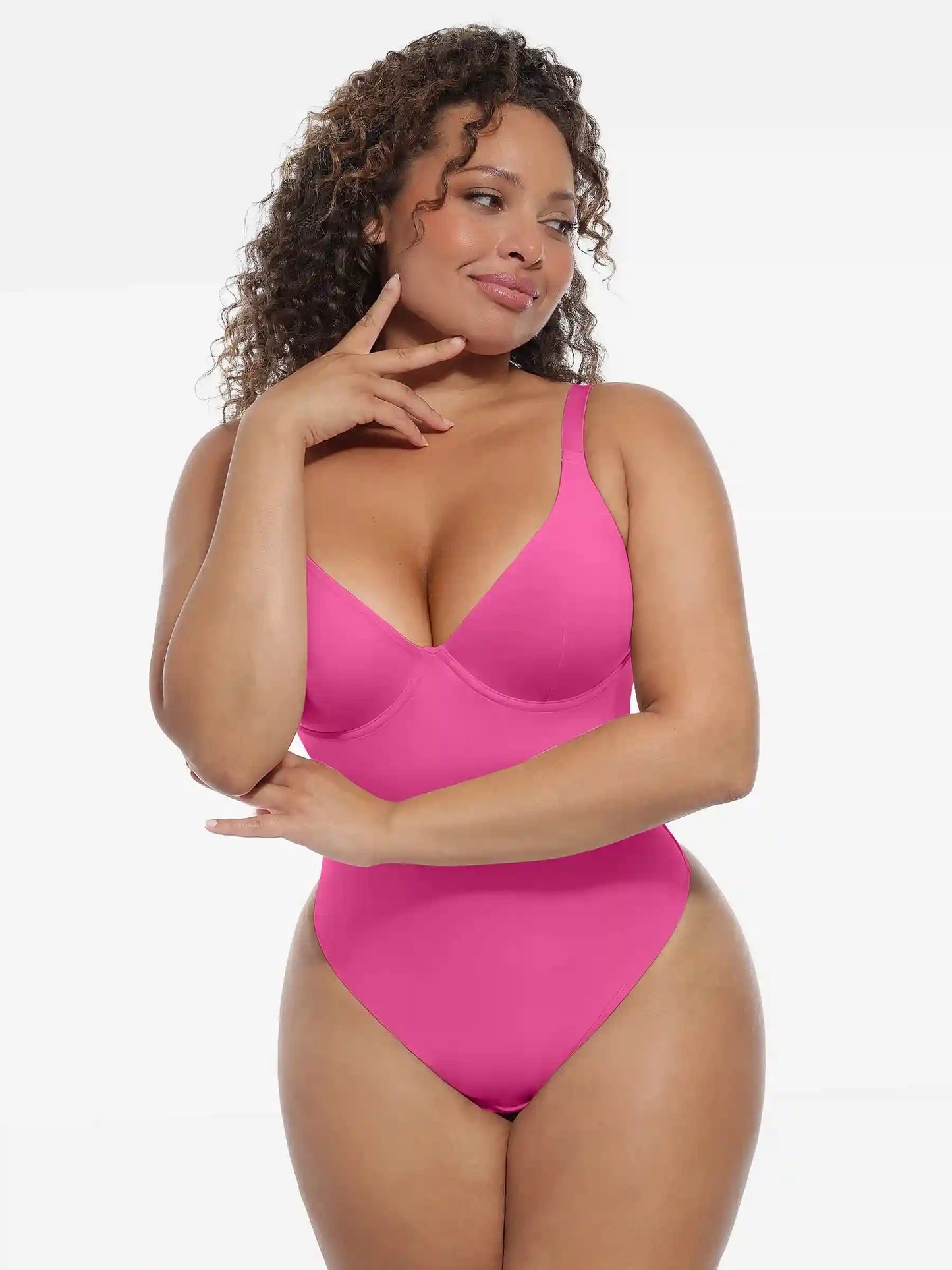 Deep V-Neck Sculpt Bodysuit