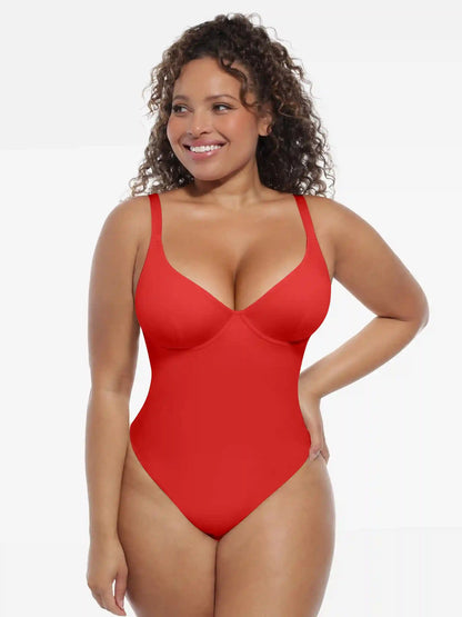 Deep V-Neck Sculpt Bodysuit