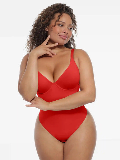 Deep V-Neck Sculpt Bodysuit