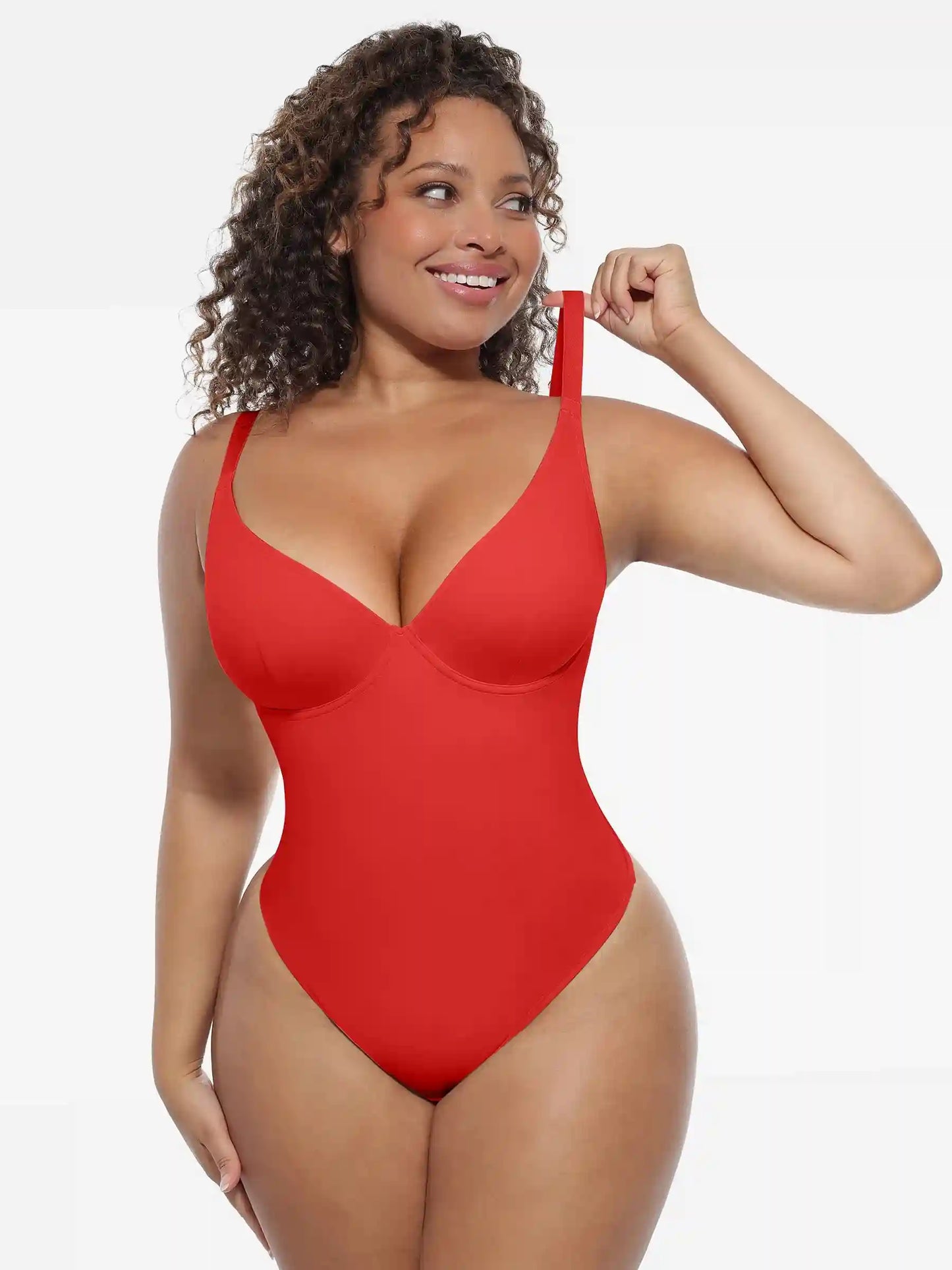 Deep V-Neck Sculpt Bodysuit