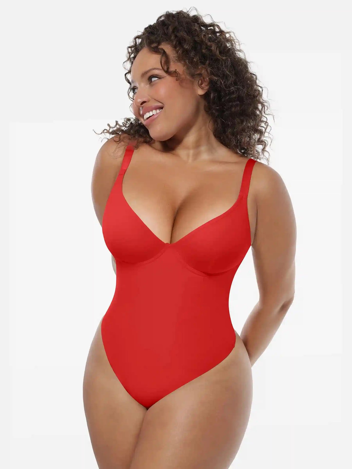 Deep V-Neck Sculpt Bodysuit