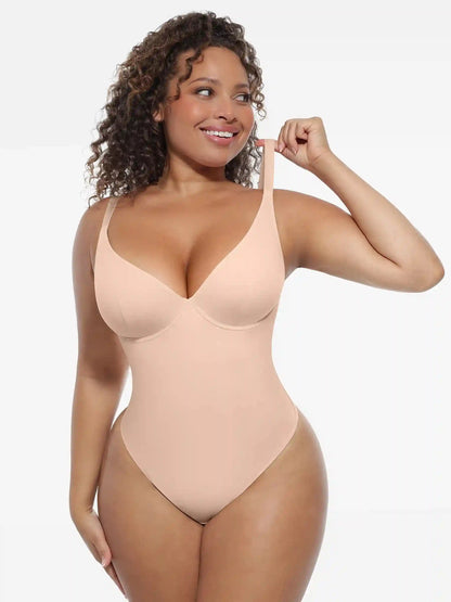 Deep V-Neck Sculpt Bodysuit