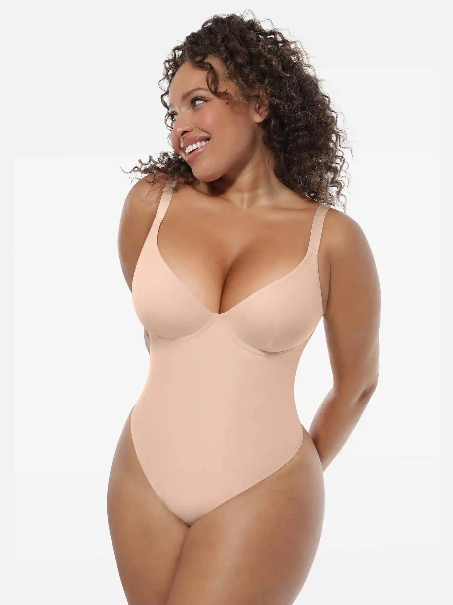 Deep V-Neck Sculpt Bodysuit