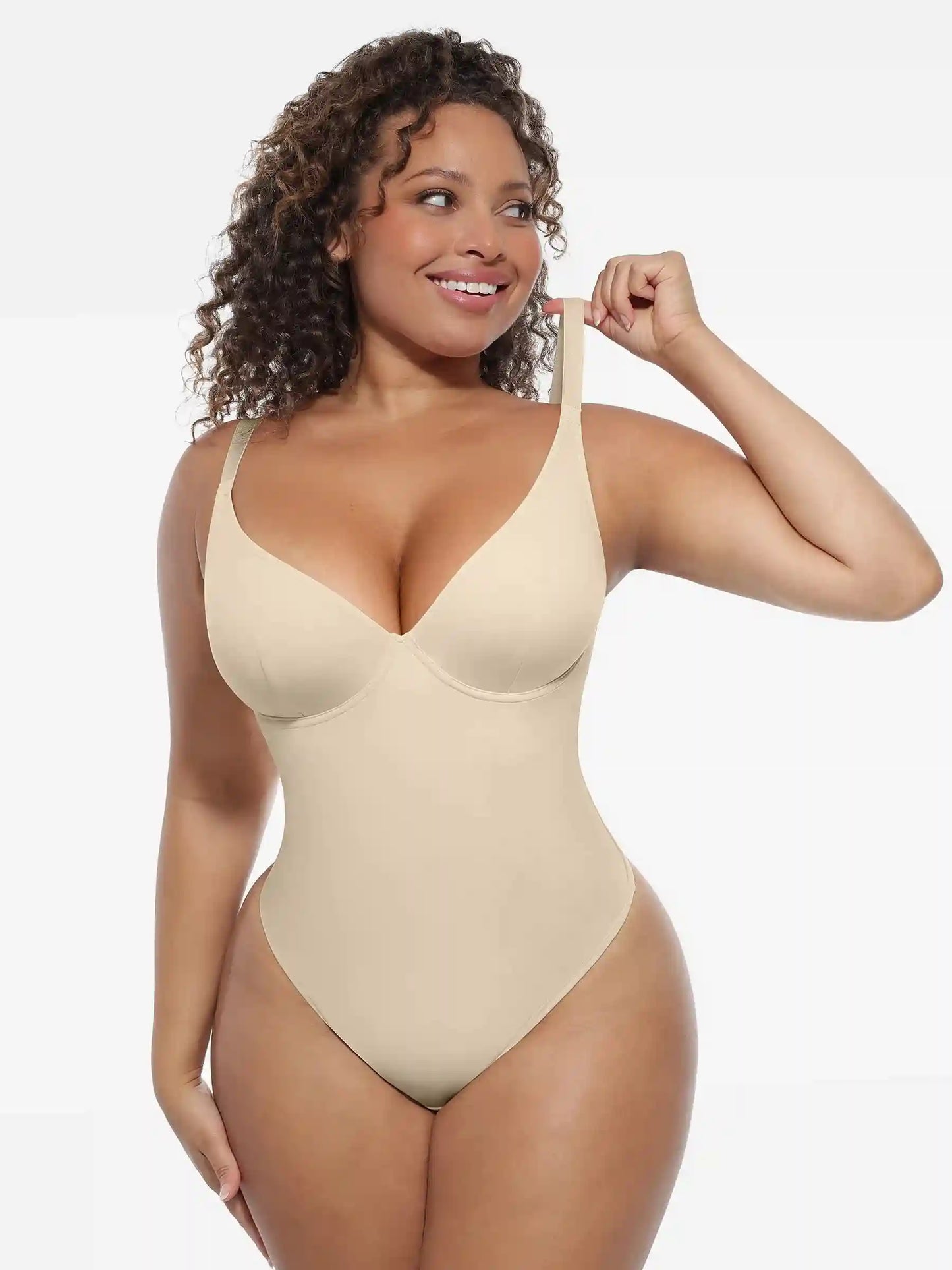 Deep V-Neck Sculpt Bodysuit