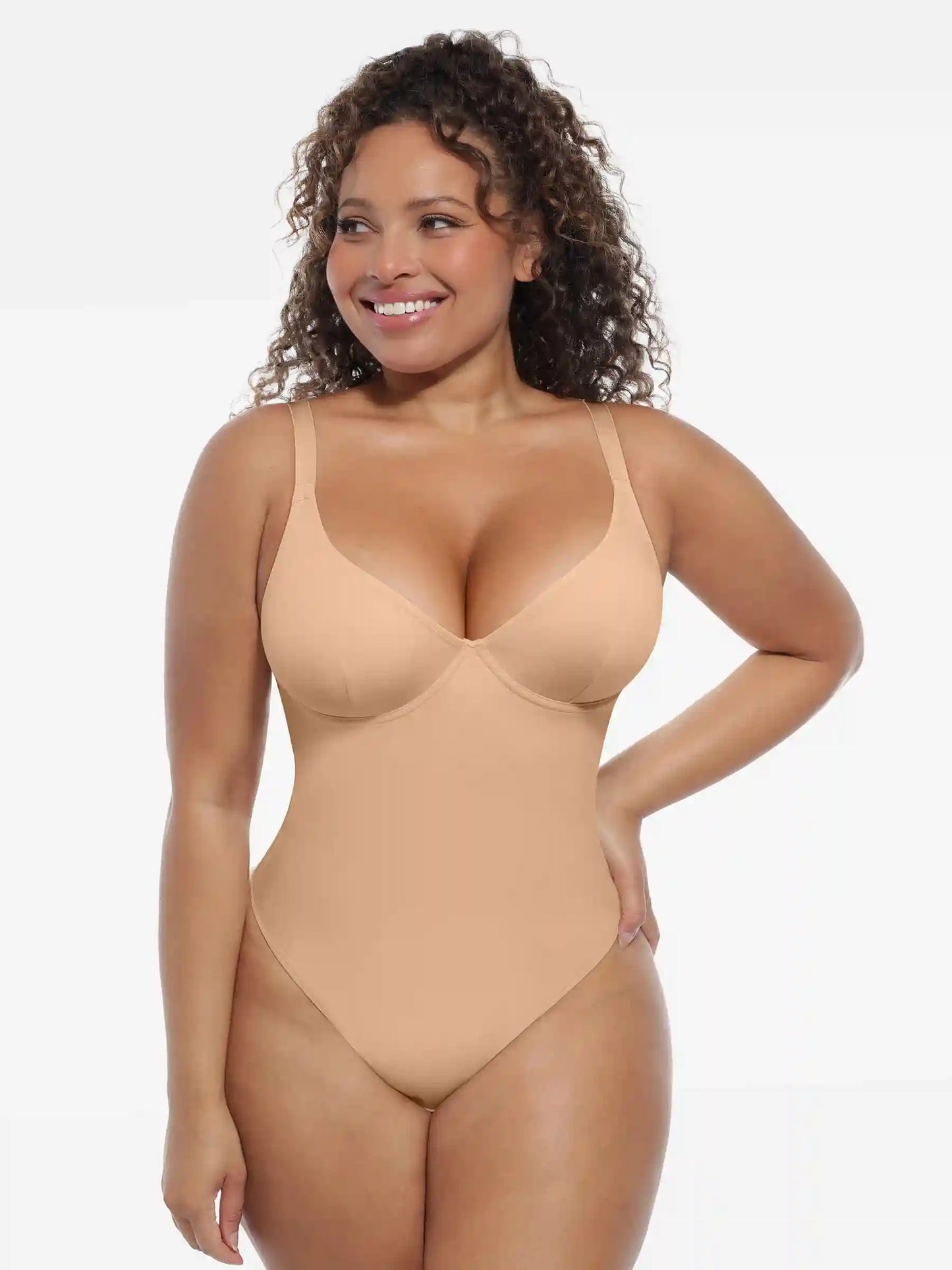 Deep V-Neck Sculpt Bodysuit