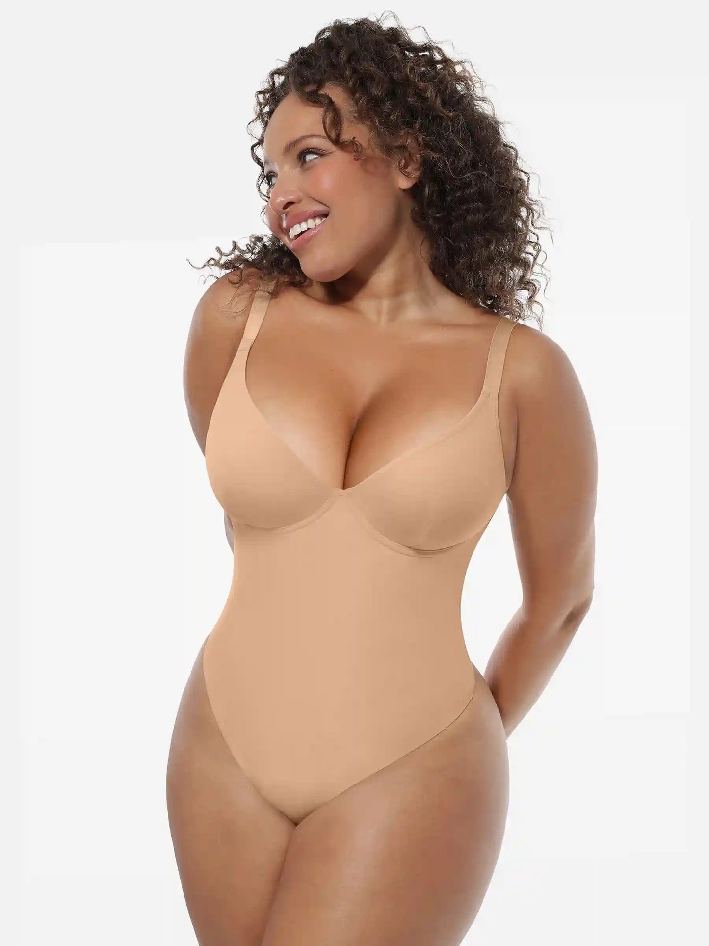 Deep V-Neck Sculpt Bodysuit
