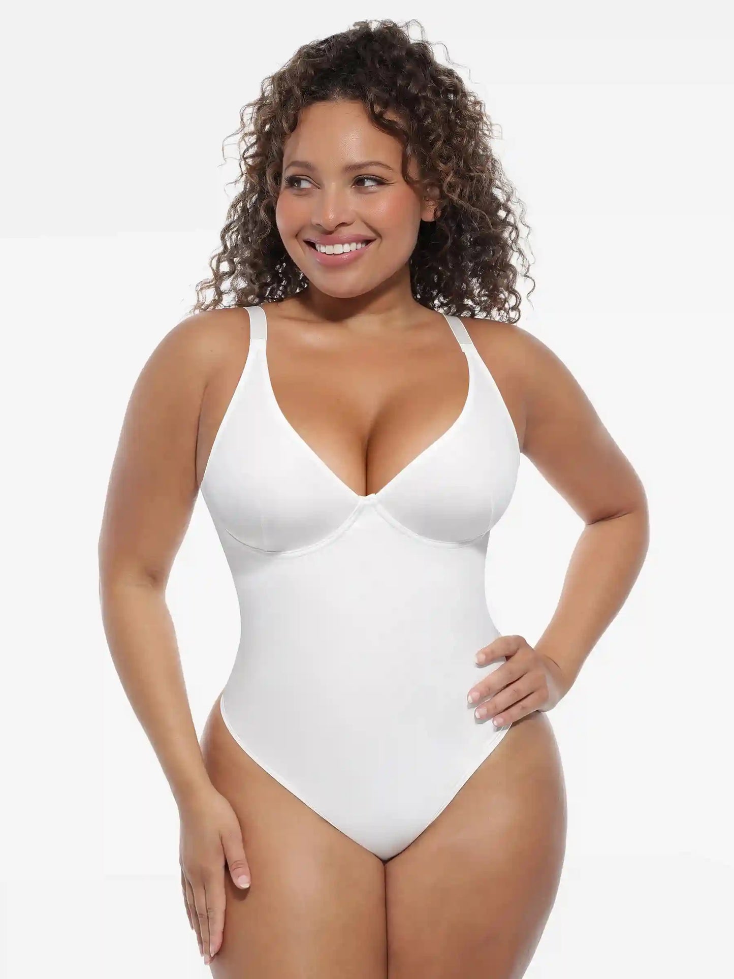 Deep V-Neck Sculpt Bodysuit