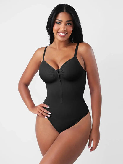 Seamless Tummy Control Zipper Bodysuit