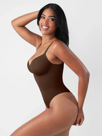 Seamless Tummy Control Zipper Bodysuit
