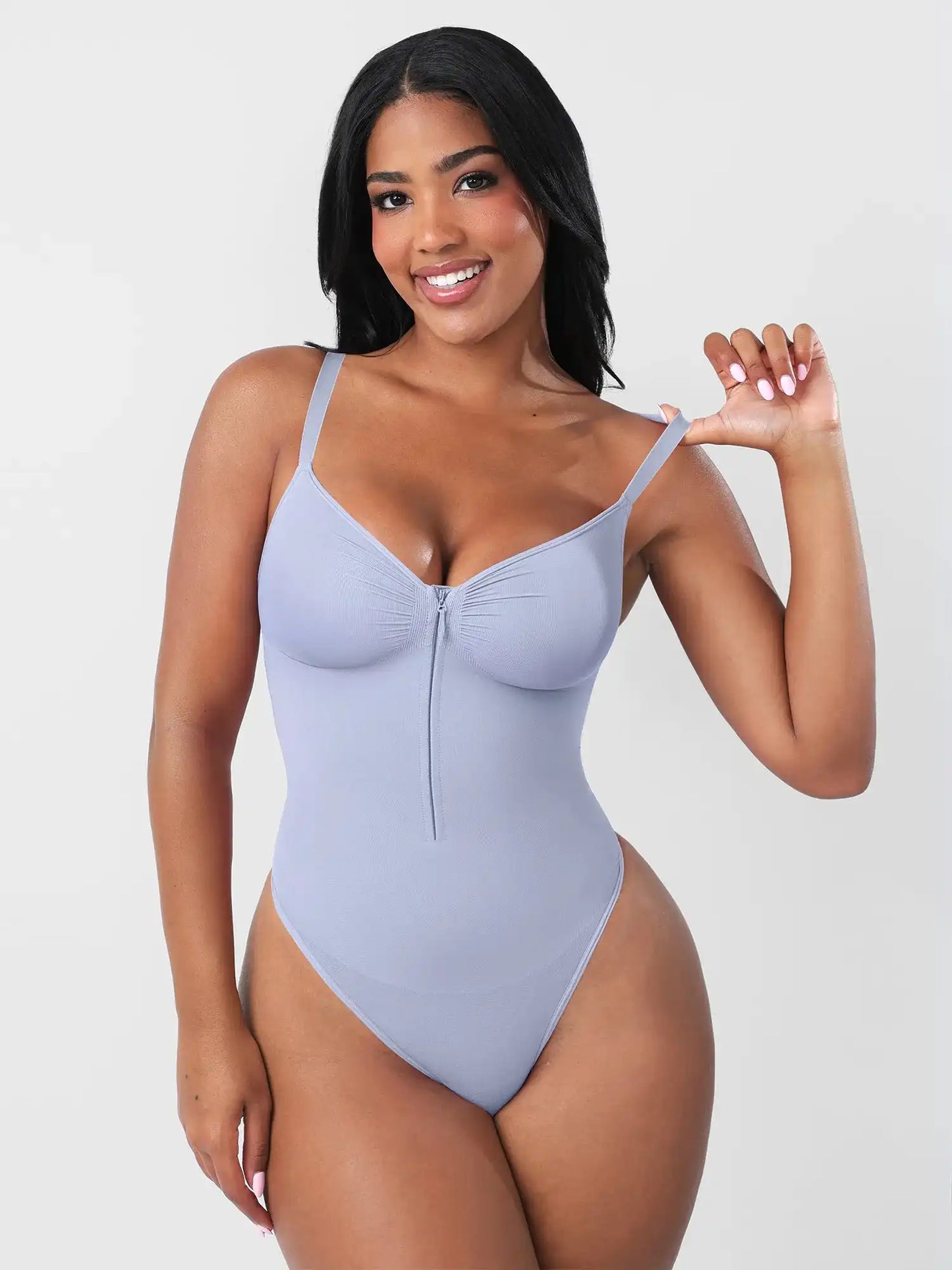 Seamless Tummy Control Zipper Bodysuit