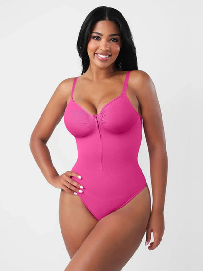 Seamless Tummy Control Zipper Bodysuit