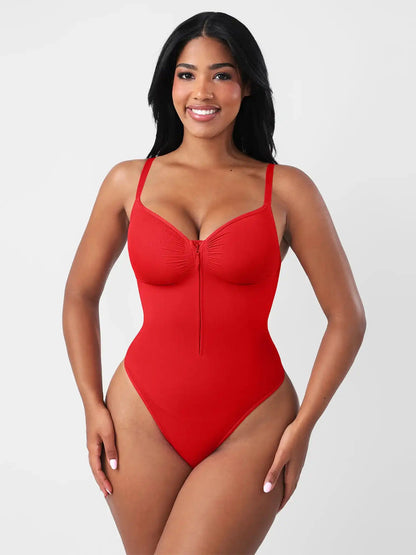 Seamless Tummy Control Zipper Bodysuit