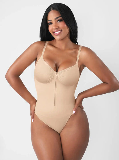 Seamless Tummy Control Zipper Bodysuit