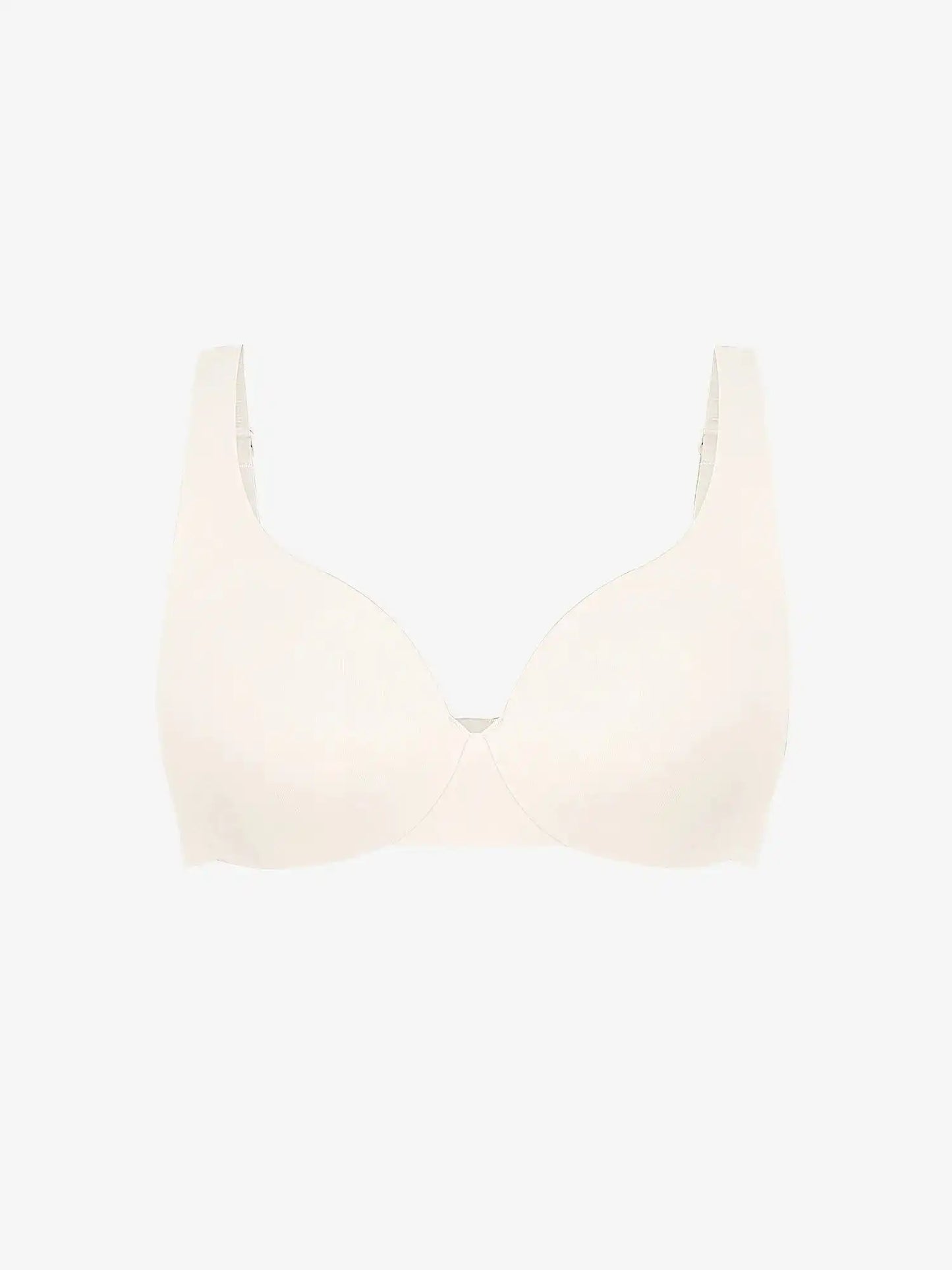 Adjustable-Strap Underwire Deep V-neck Bra