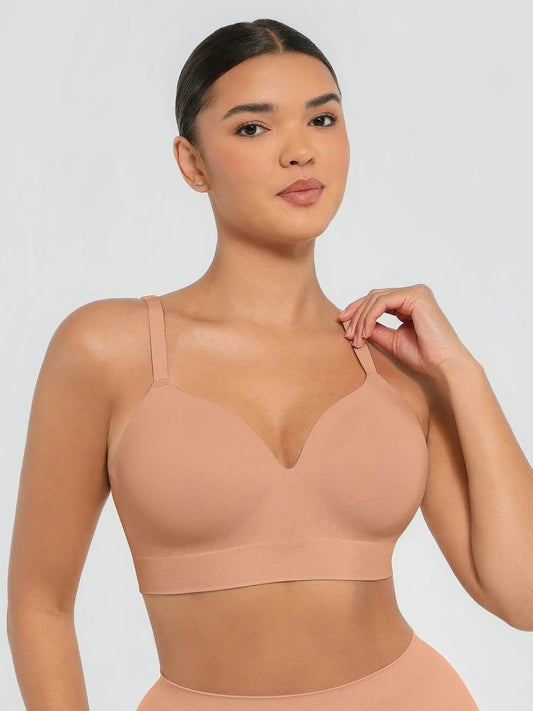 Wireless Push-Up Seamless Comfort Full Coverage Bra