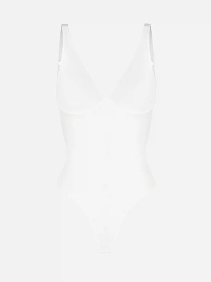 V-Neck Tummy Control Sculpt Bodysuit