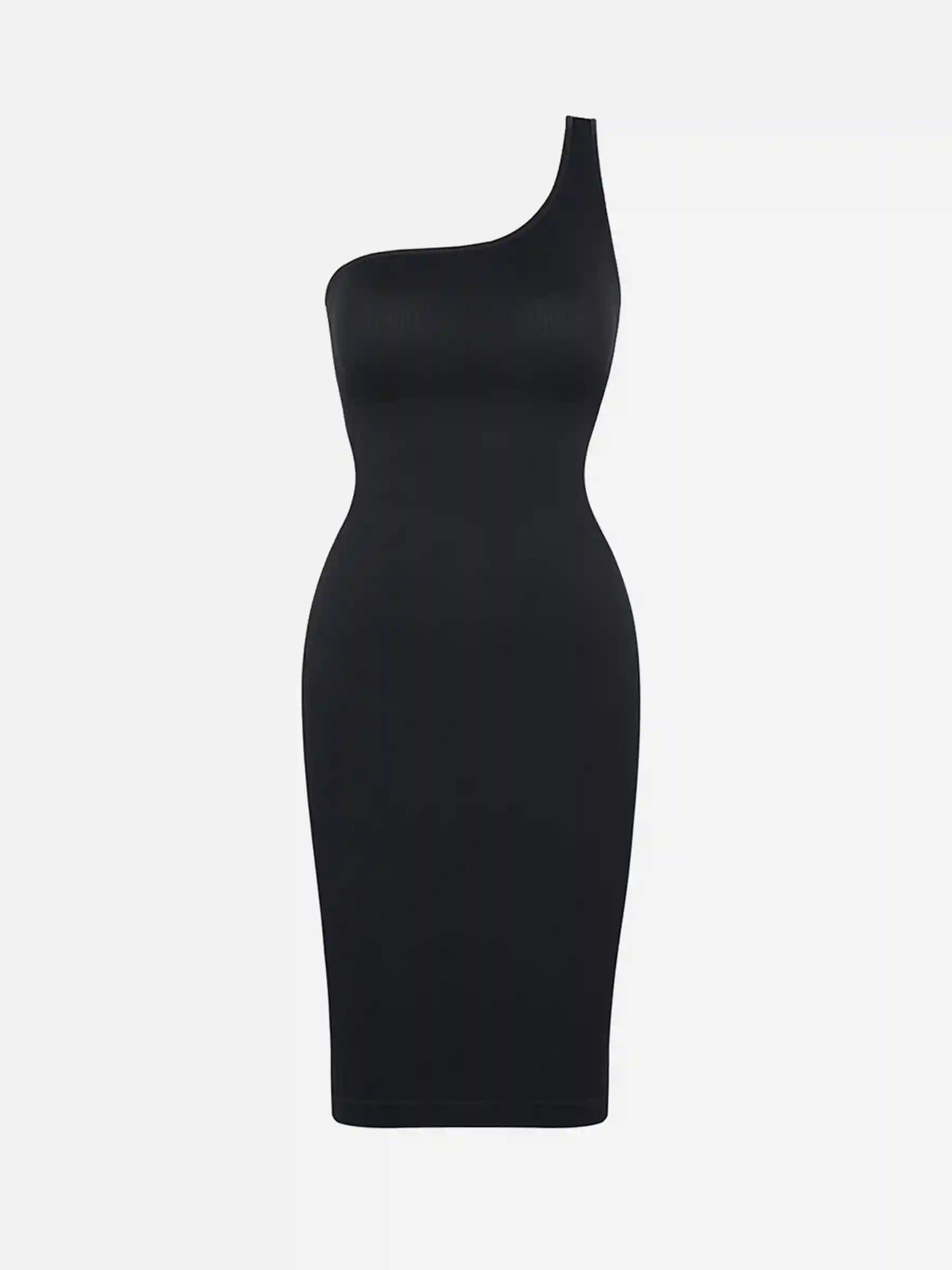 One-Shoulder Tummy Control Shaper Dress