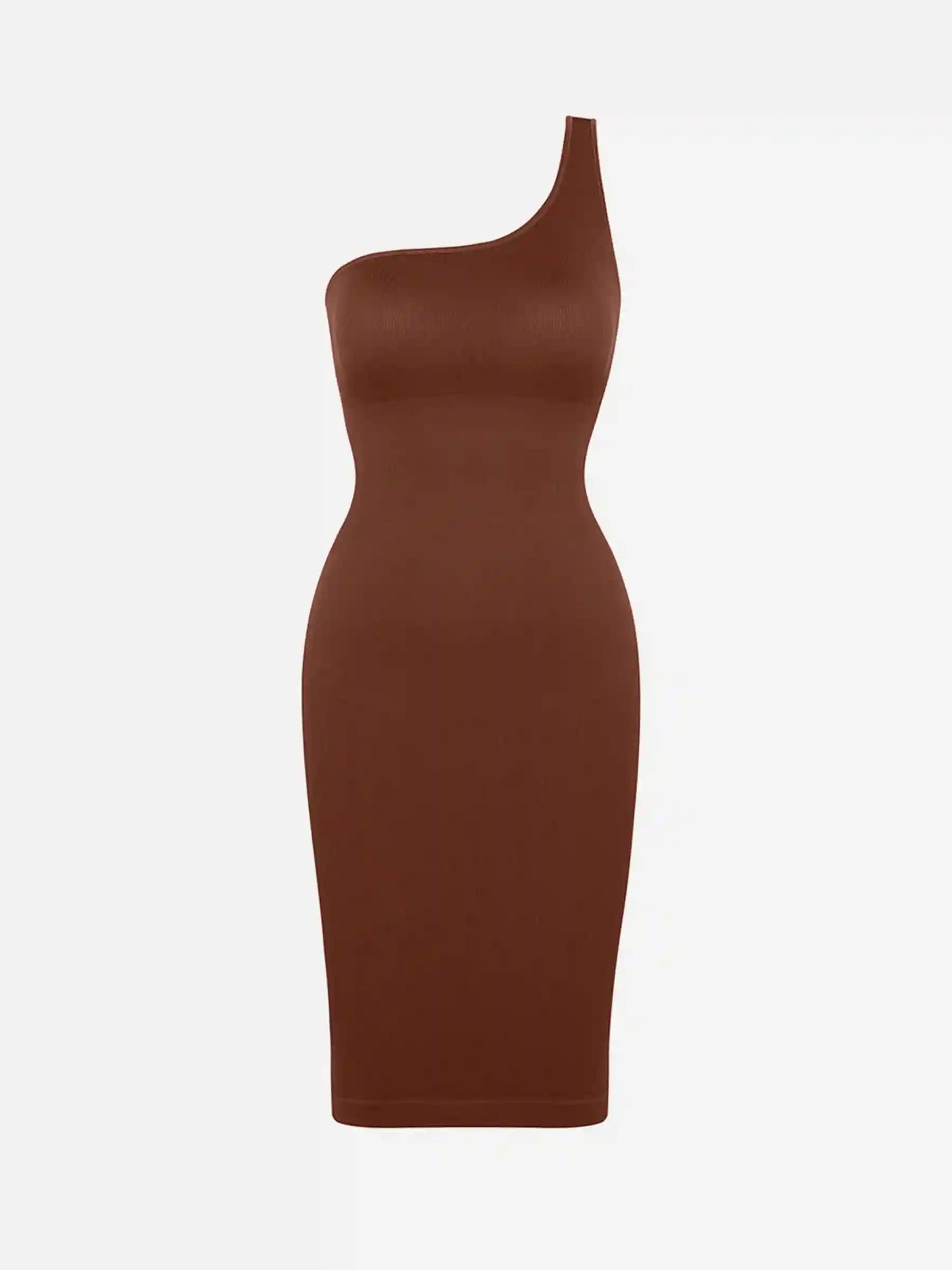 One-Shoulder Tummy Control Shaper Dress