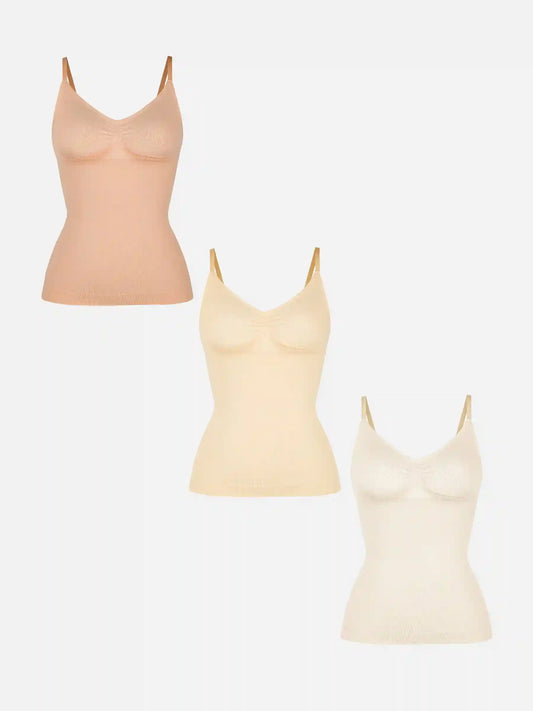 3-Pack Bust Support Waist Control Shape Tank Top Bundle