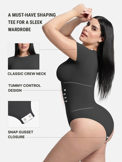 Crew Neck Seamless Soft Everyday Bodysuit