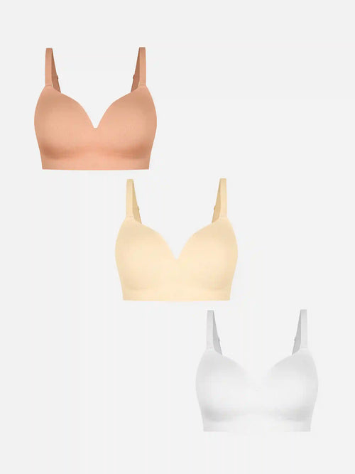 Push-Up Full Coverage Wireless Bra Bundle