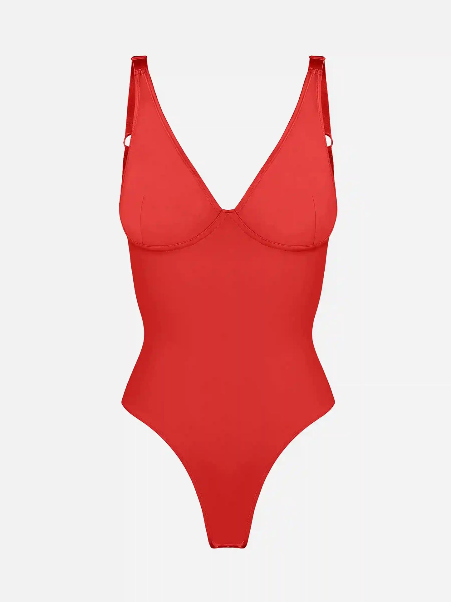 V-Neck Tummy Control Sculpt Bodysuit