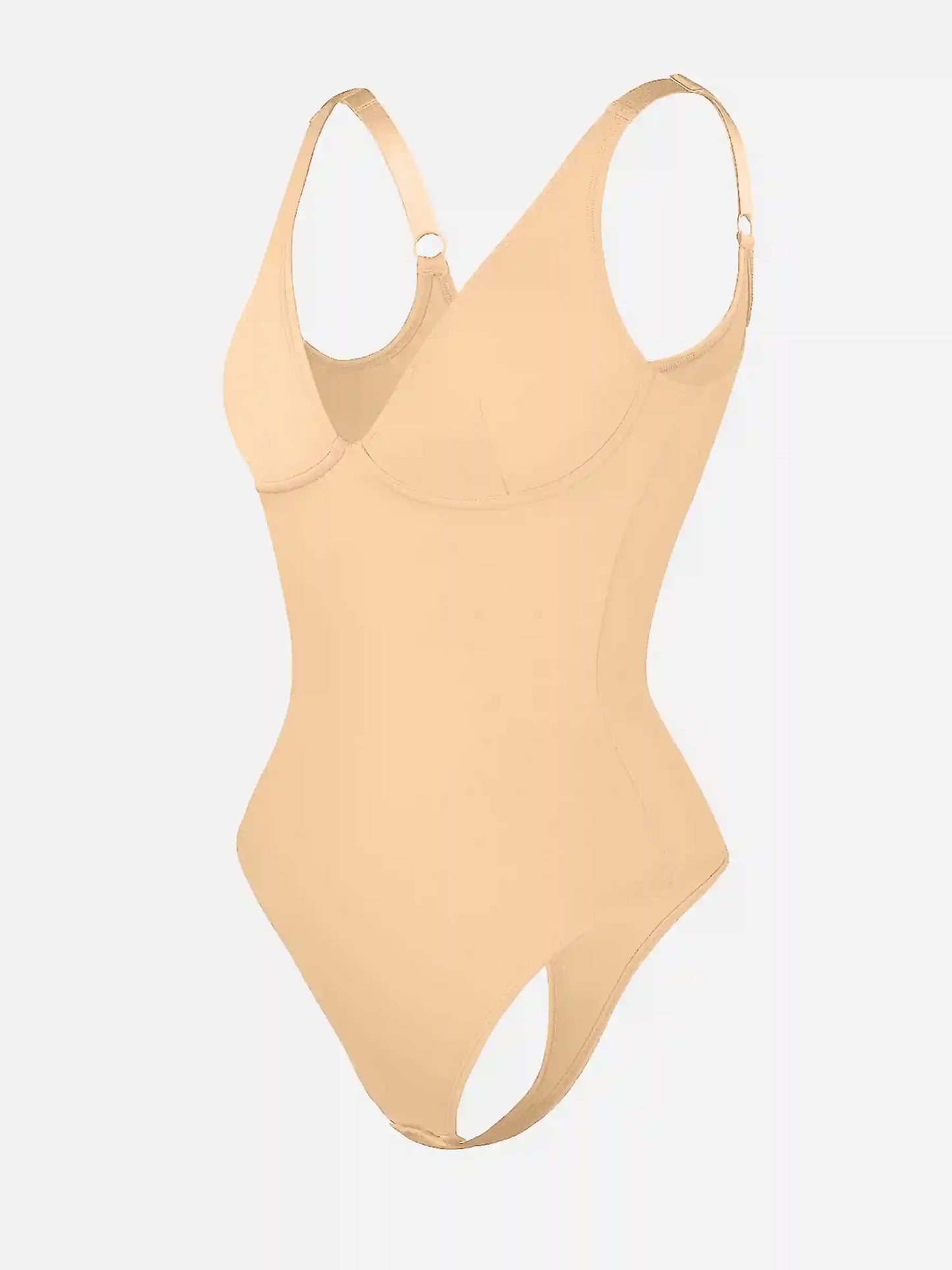 V-Neck Tummy Control Sculpt Bodysuit