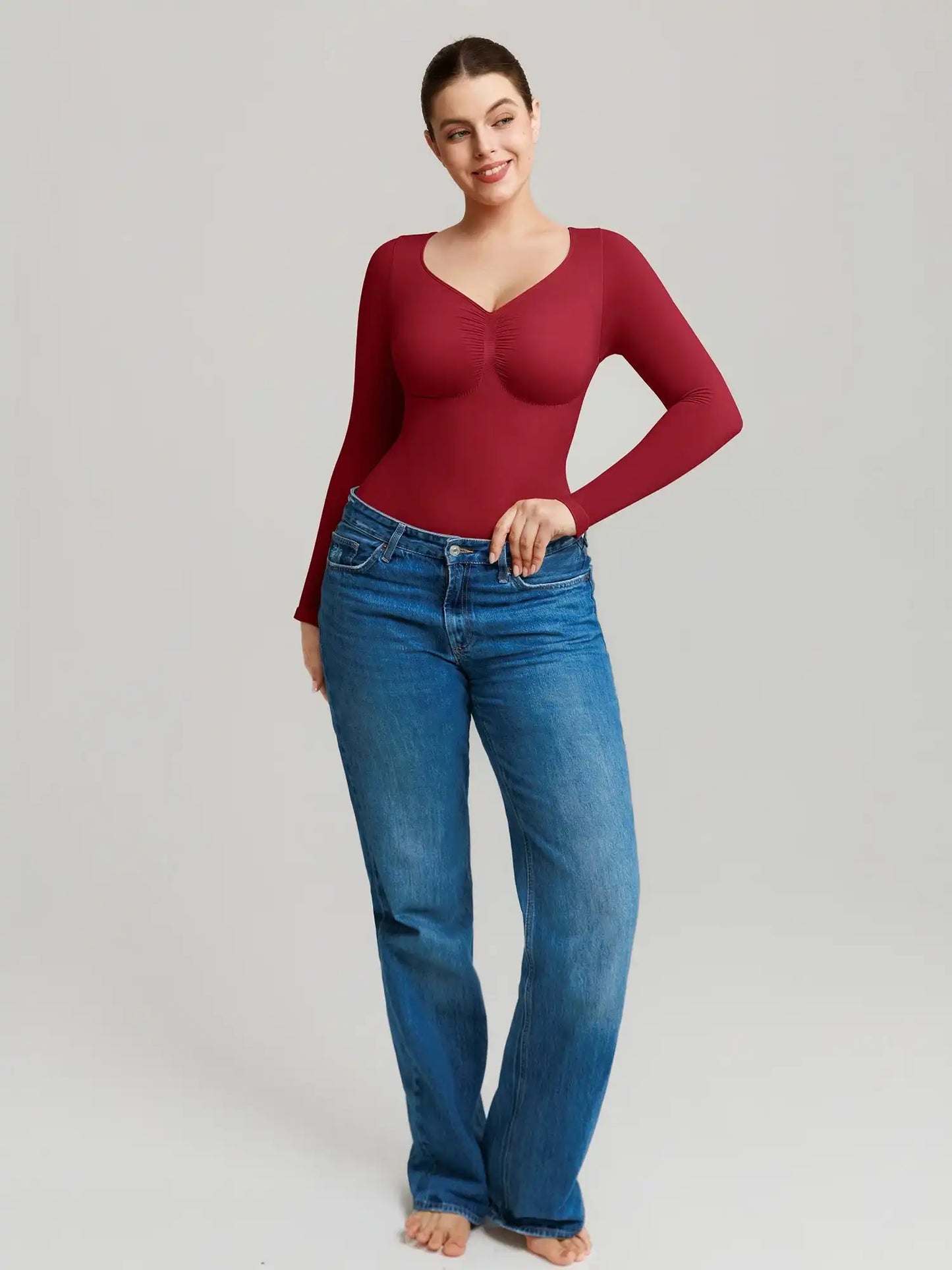 Seamless Firm Control Long Sleeve Everyday Bodysuit