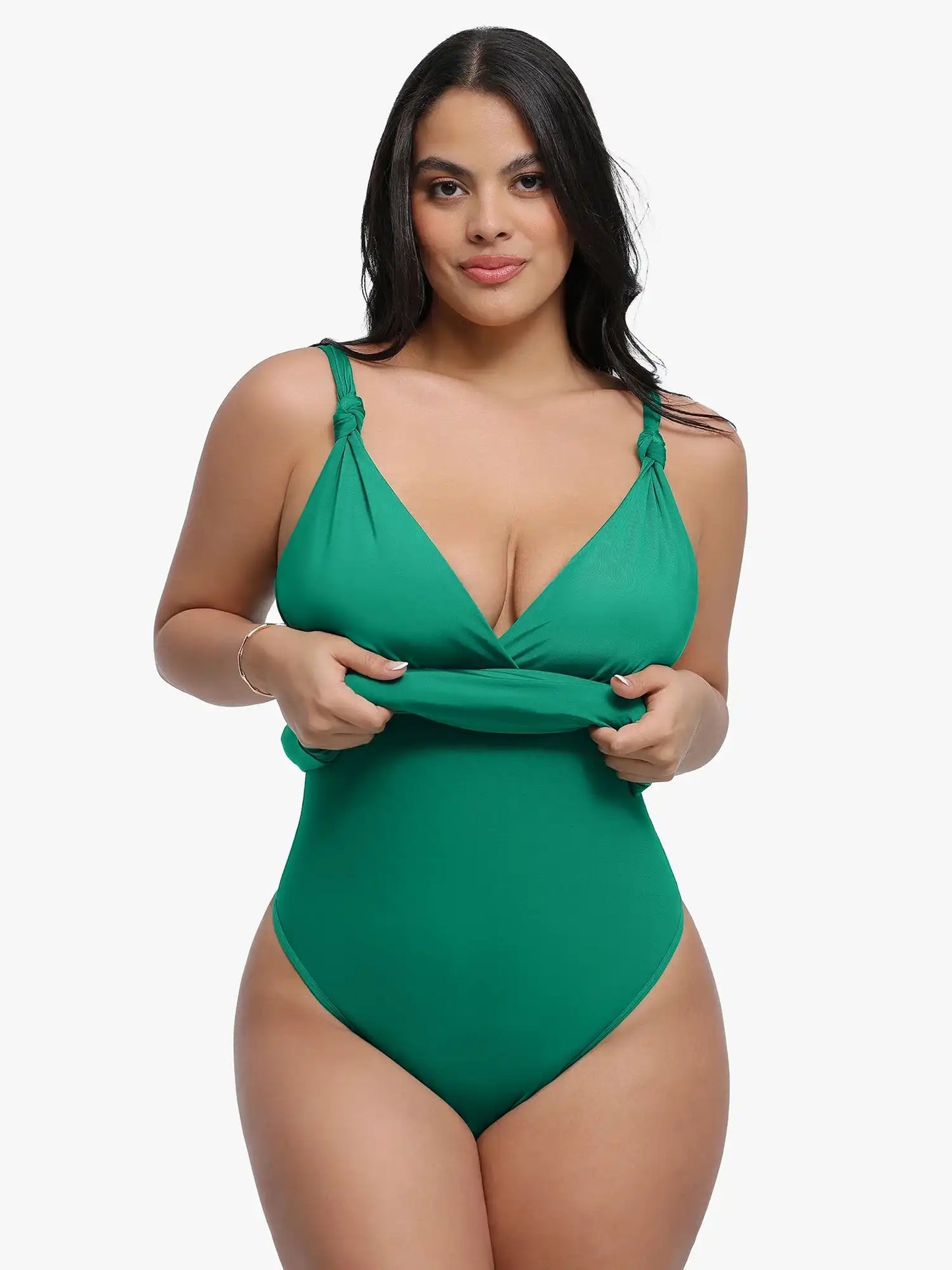 Popilush Shapewear Sculpting Side Slit Mini Dress