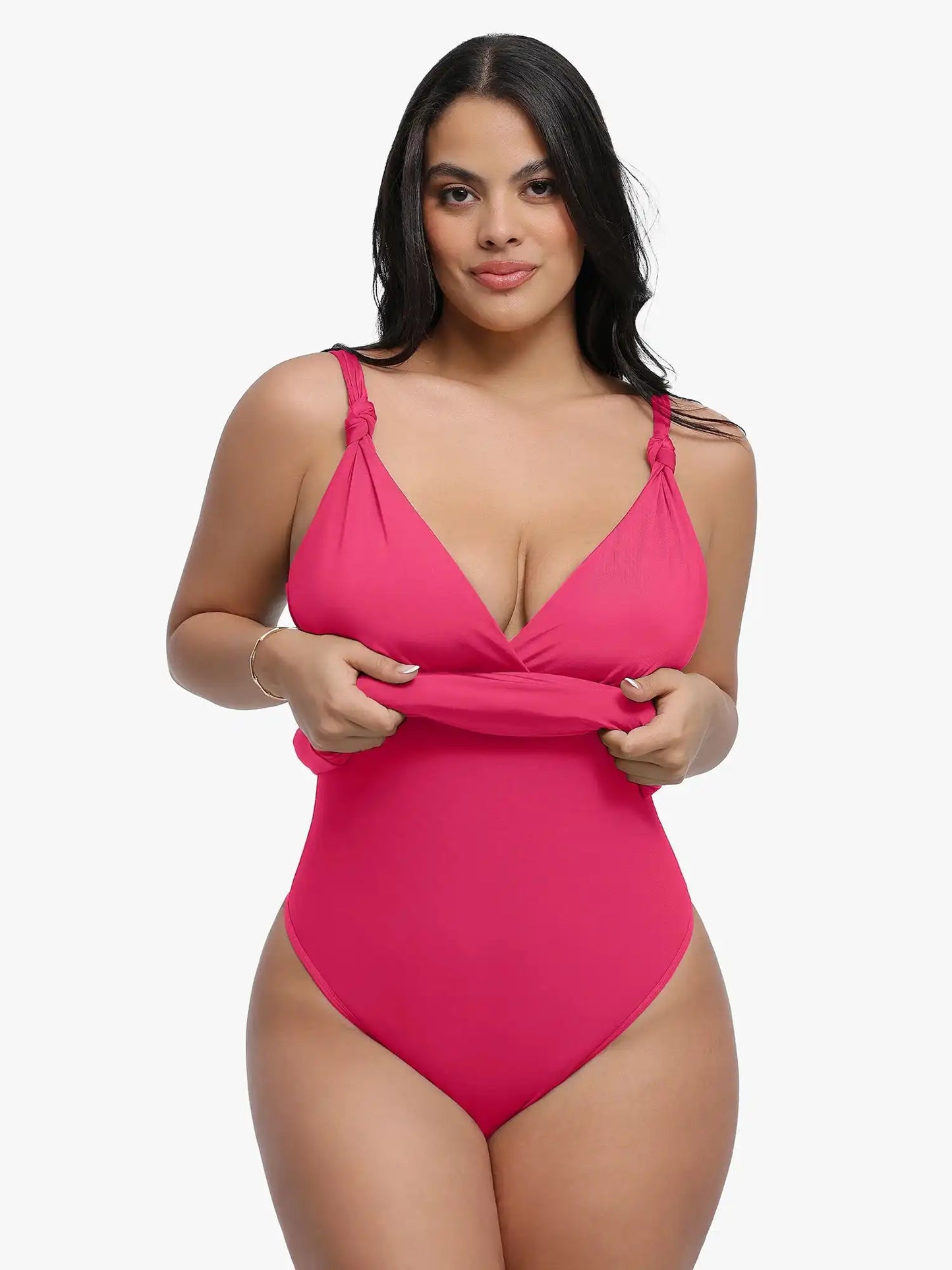 Popilush Shapewear Sculpting Side Slit Mini Dress