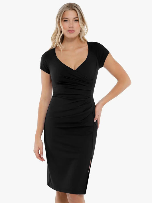 Popilush Shapewear Short Sleeve Perfect Form Sheath Dress