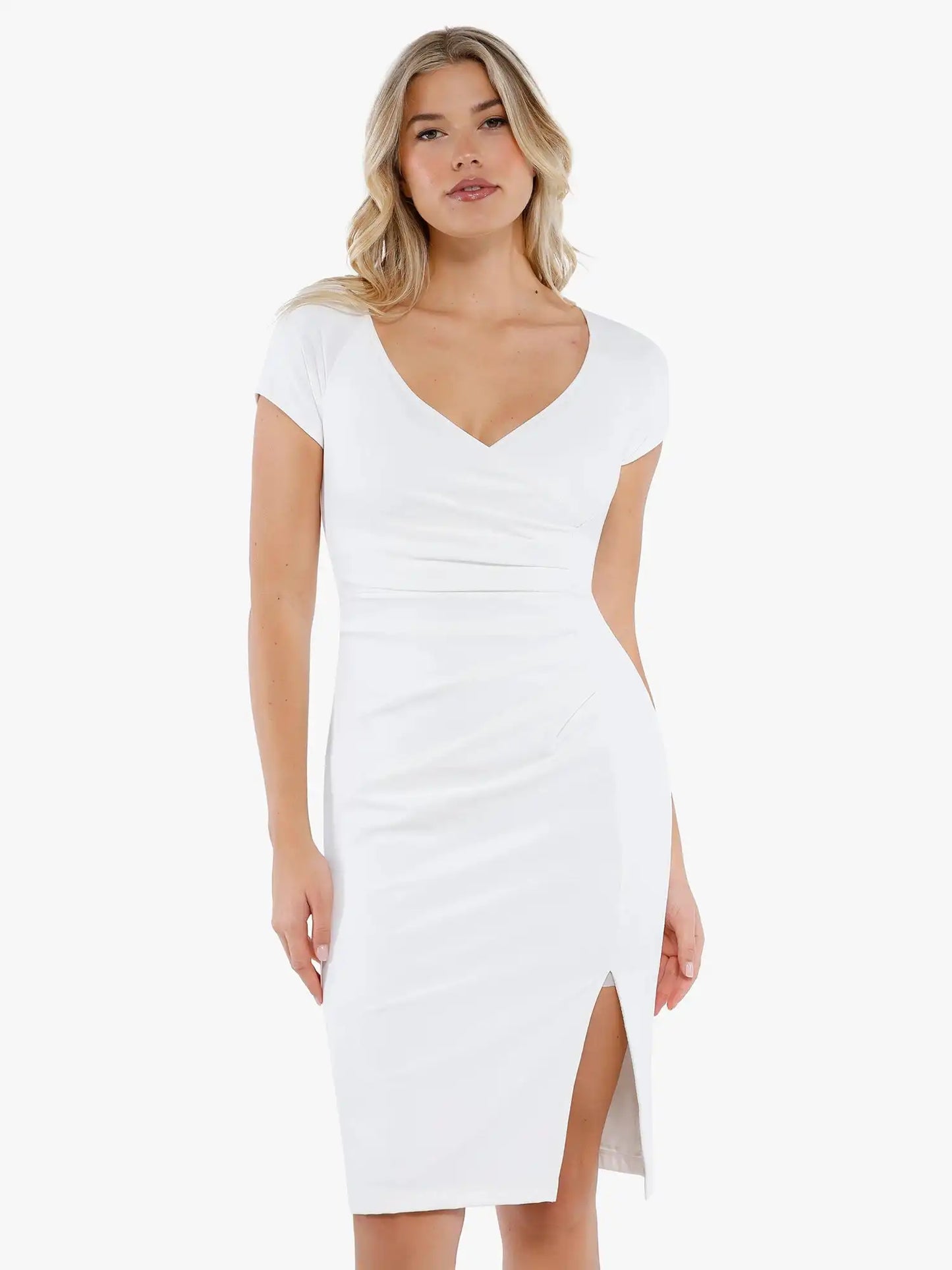 Popilush Shapewear Short Sleeve Perfect Form Sheath Dress