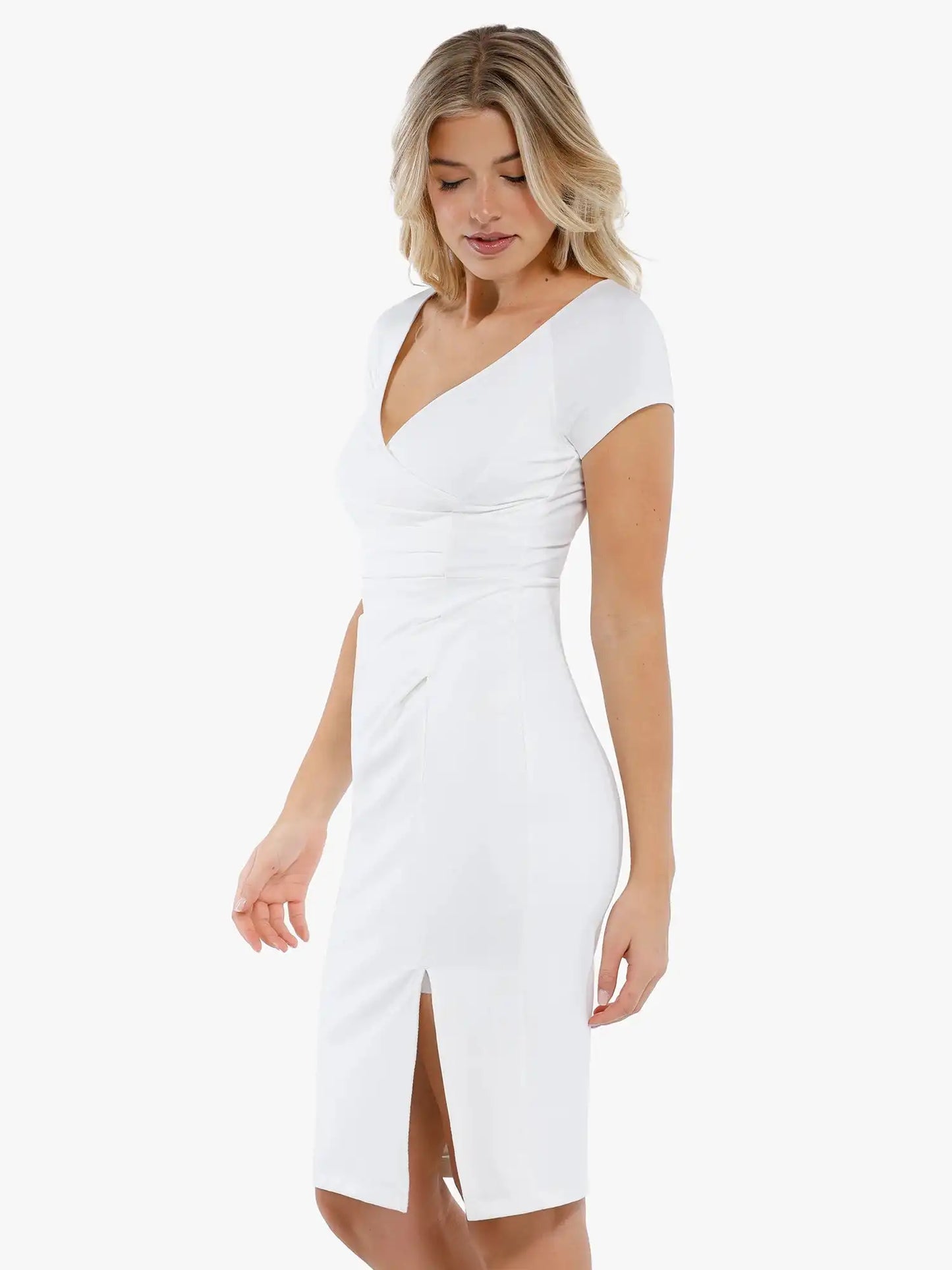 Popilush Shapewear Short Sleeve Perfect Form Sheath Dress