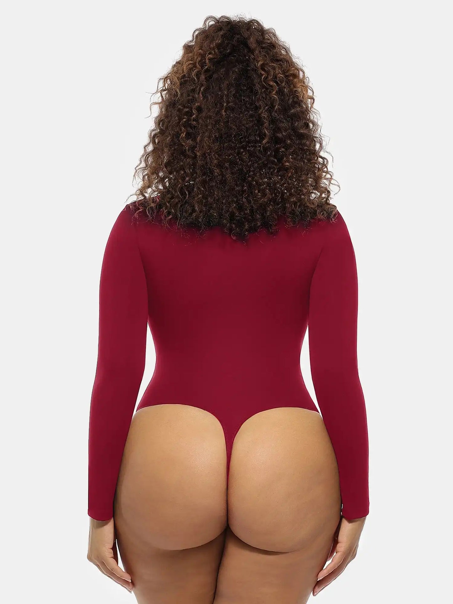 Ultra-Stretch Tummy Control Long-Sleeve Bodysuit