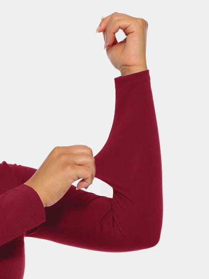 Ultra-Stretch Tummy Control Long-Sleeve Bodysuit