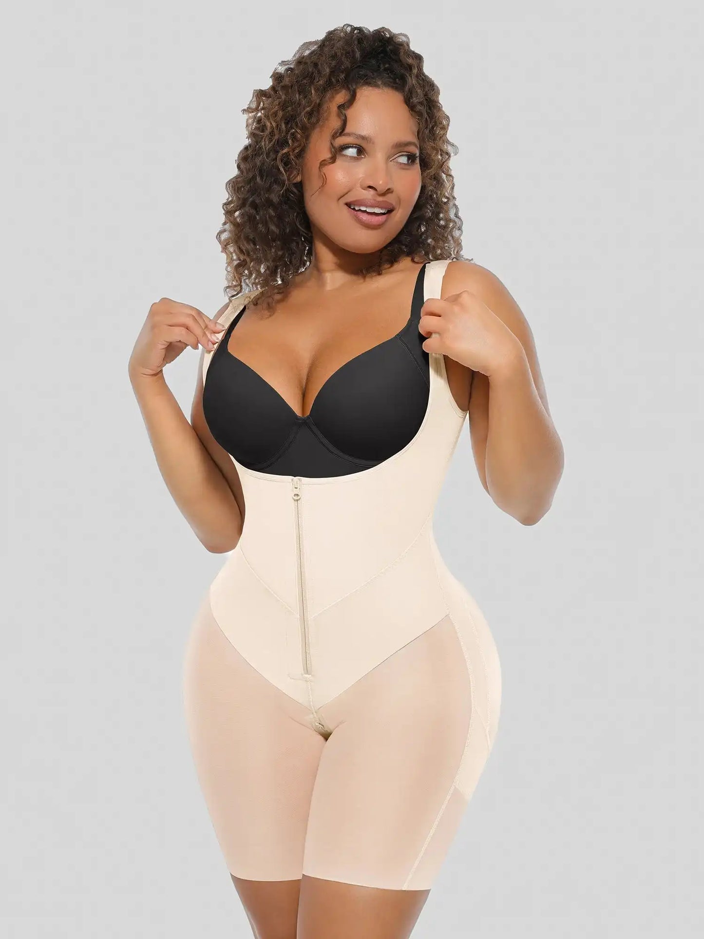 V-Shaped Faja Tummy Control Butt Lift Bodysuit