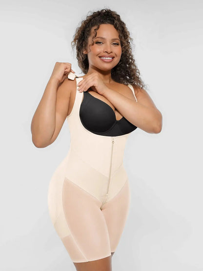 V-Shaped Faja Tummy Control Butt Lift Bodysuit